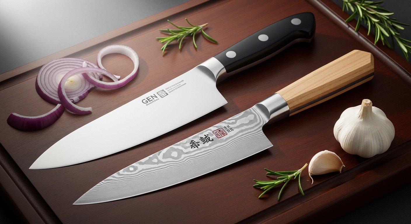 German vs Japanese Chef’s Knives — Which Fits Your Cooking Style (and Why One Might Feel “Too Sharp”)