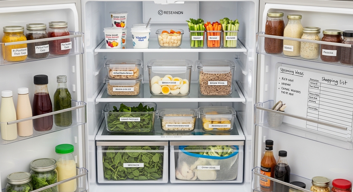How to Organize a Meal Prep Fridge — Zones That Work, Container Sizes to Standardize, and a 15-Minute Weekly Reset